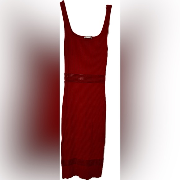 Midi Red Dress - Picture 1 of 4